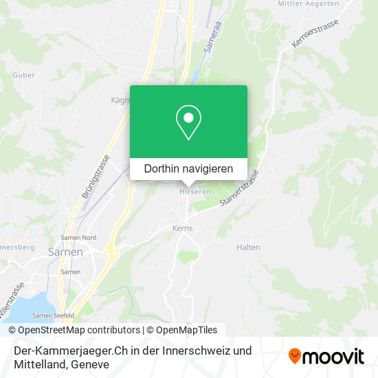 Der-Kammerjaeger.Ch in der Innerschweiz und Mittelland Karte