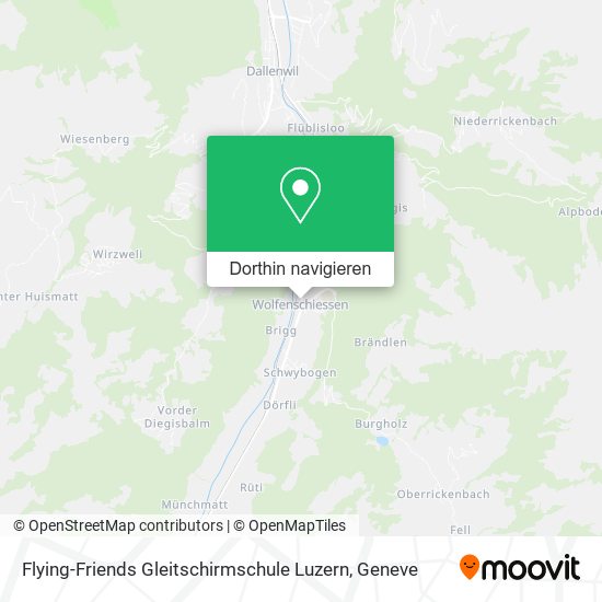 Flying-Friends Gleitschirmschule Luzern Karte