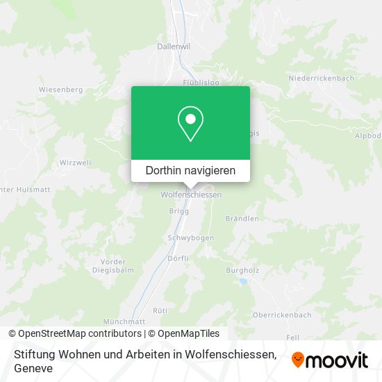 Stiftung Wohnen und Arbeiten in Wolfenschiessen Karte