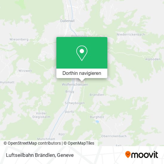 Luftseilbahn Brändlen Karte