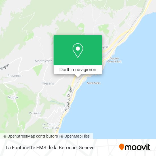La Fontanette EMS de la Béroche Karte