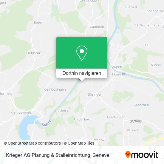 Krieger AG Planung & Stalleinrichtung Karte