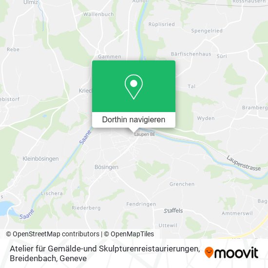 Atelier für Gemälde-und Skulpturenreistaurierungen, Breidenbach Karte