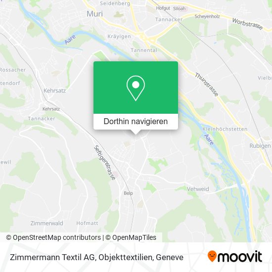 Zimmermann Textil AG, Objekttextilien Karte