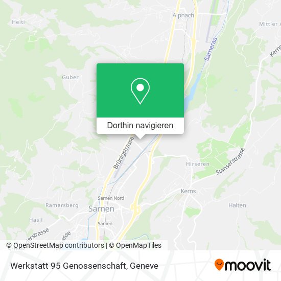 Werkstatt 95 Genossenschaft Karte