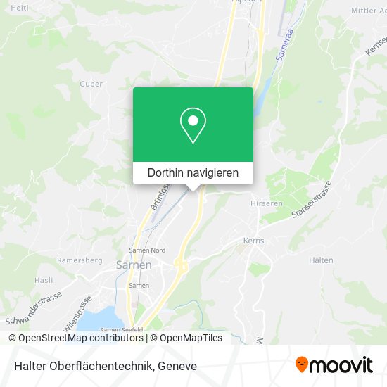 Halter Oberflächentechnik Karte