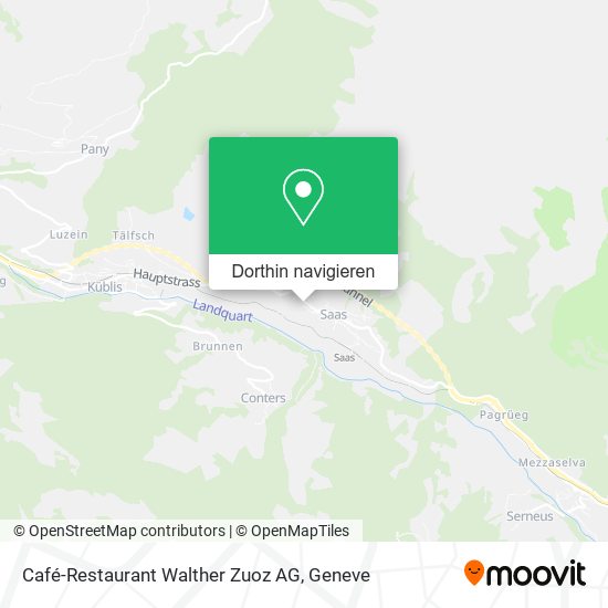 Café-Restaurant Walther Zuoz AG Karte