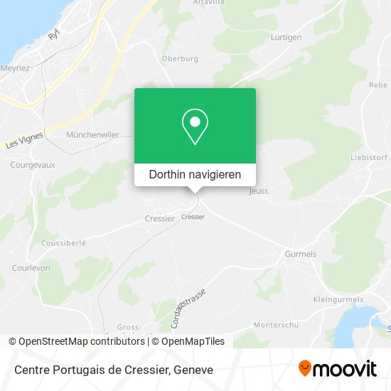 Centre Portugais de Cressier Karte
