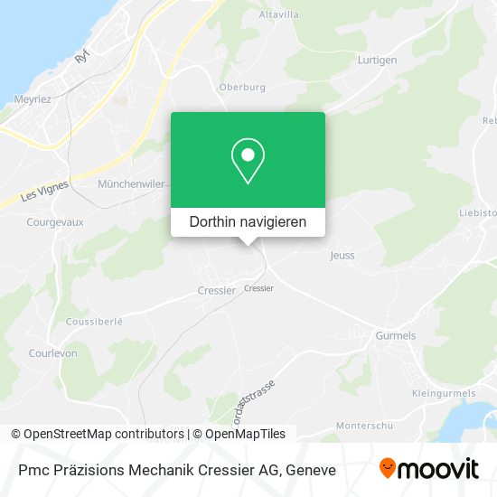 Pmc Präzisions Mechanik Cressier AG Karte