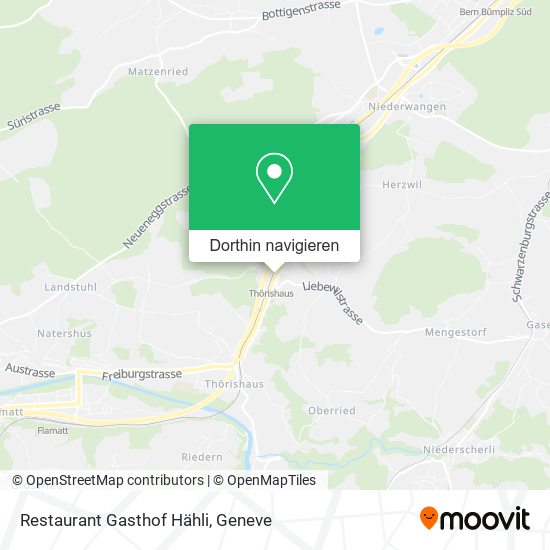 Restaurant Gasthof Hähli Karte