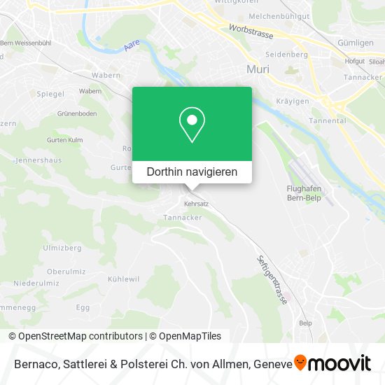 Bernaco, Sattlerei & Polsterei Ch. von Allmen Karte