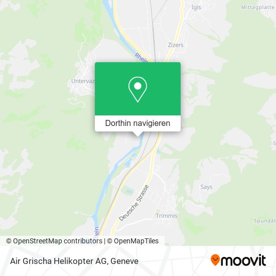 Air Grischa Helikopter AG Karte