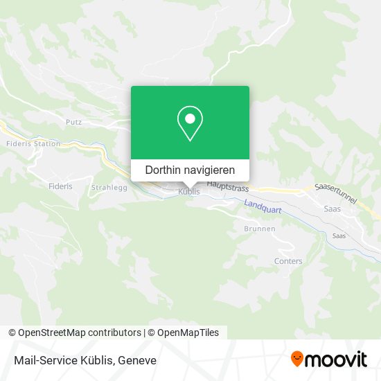 Mail-Service Küblis Karte