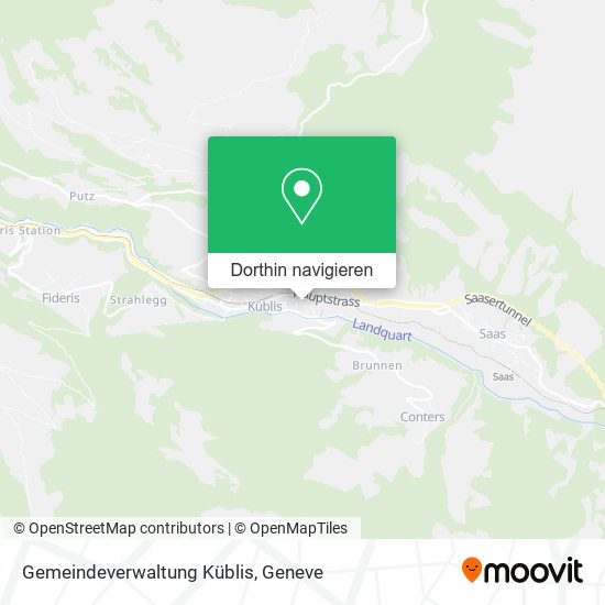Gemeindeverwaltung Küblis Karte