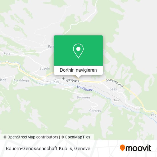 Bauern-Genossenschaft Küblis Karte