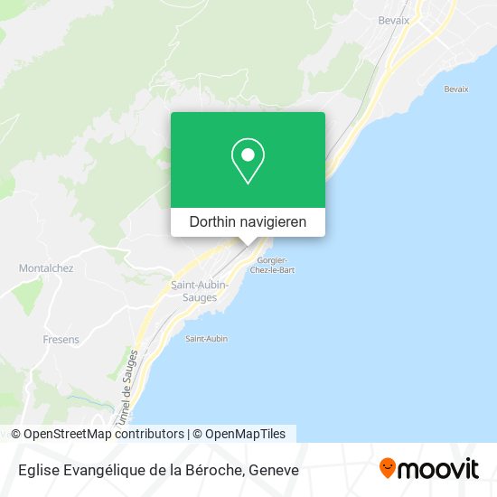 Eglise Evangélique de la Béroche Karte