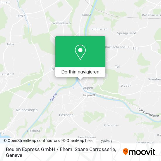Beulen Express GmbH / Ehem. Saane Carrosserie Karte