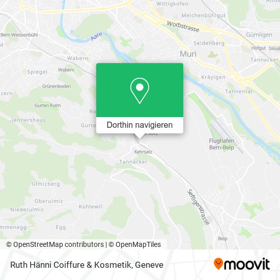 Ruth Hänni Coiffure & Kosmetik Karte