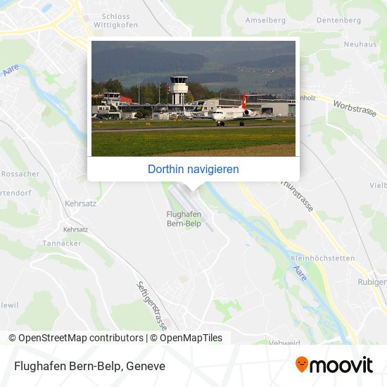 Flughafen Bern-Belp Karte