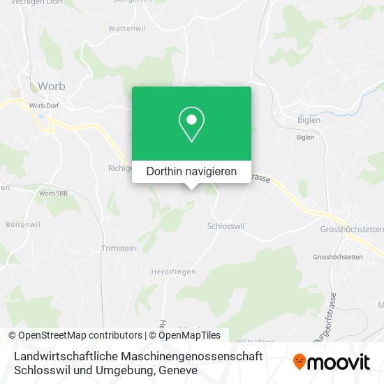 Landwirtschaftliche Maschinengenossenschaft Schlosswil und Umgebung Karte