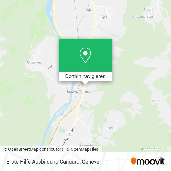 Erste Hilfe Ausbildung Canguro Karte