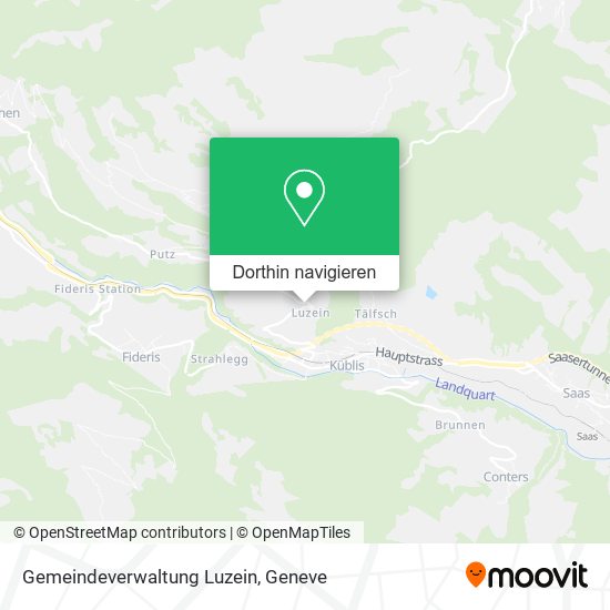 Gemeindeverwaltung Luzein Karte
