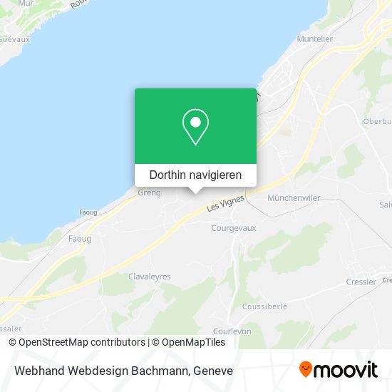 Webhand Webdesign Bachmann Karte