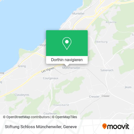 Stiftung Schloss Münchenwiler Karte