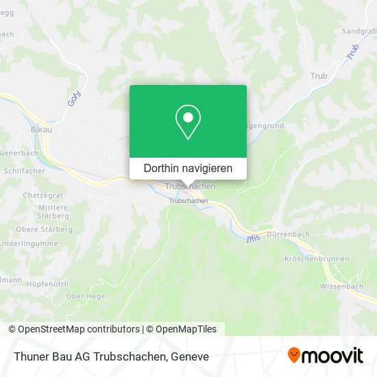 Thuner Bau AG Trubschachen Karte
