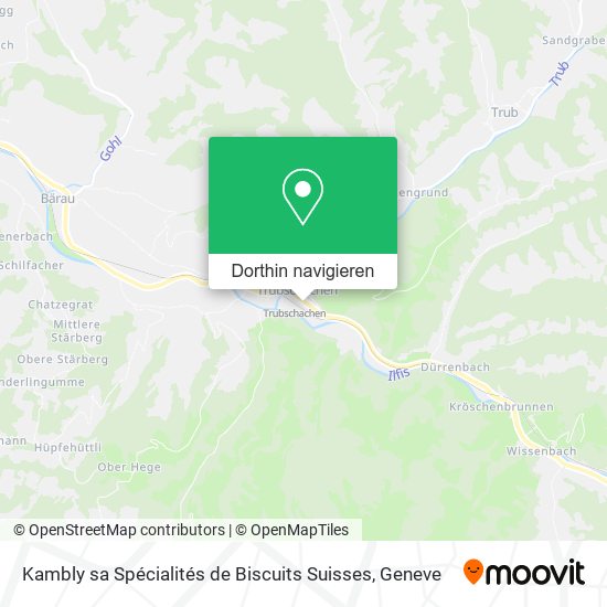 Kambly sa Spécialités de Biscuits Suisses Karte