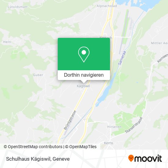 Schulhaus Kägiswil Karte