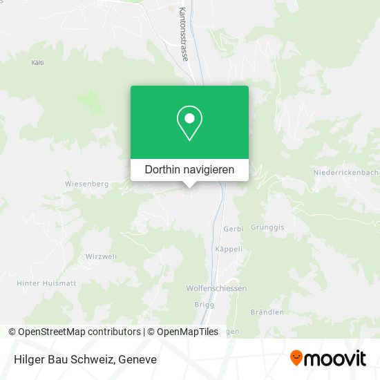 Hilger Bau Schweiz Karte