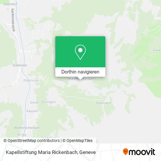 Kapellstiftung Maria Rickenbach Karte
