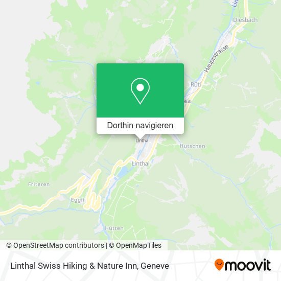 Linthal Swiss Hiking & Nature Inn Karte