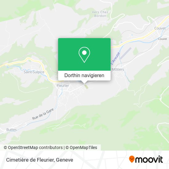 Cimetière de Fleurier Karte