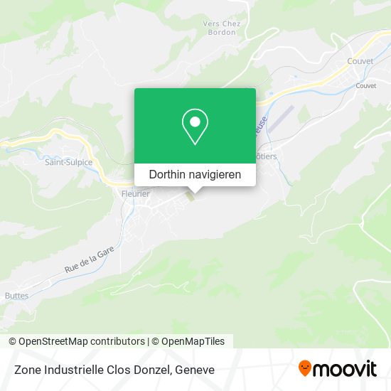 Zone Industrielle Clos Donzel Karte
