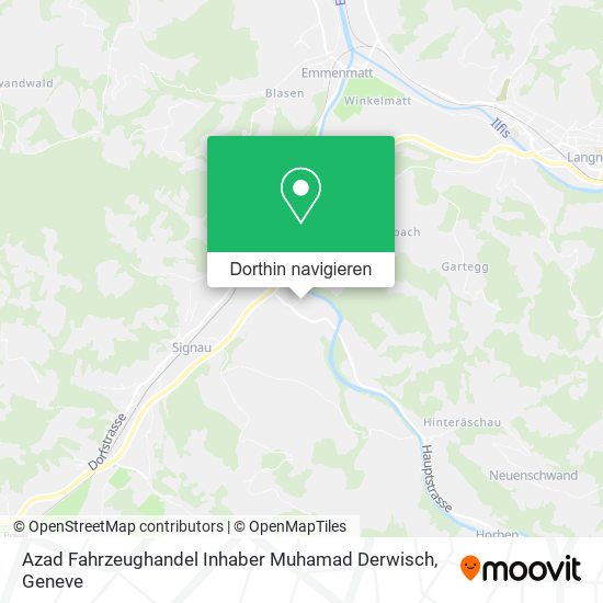 Azad Fahrzeughandel Inhaber Muhamad Derwisch Karte