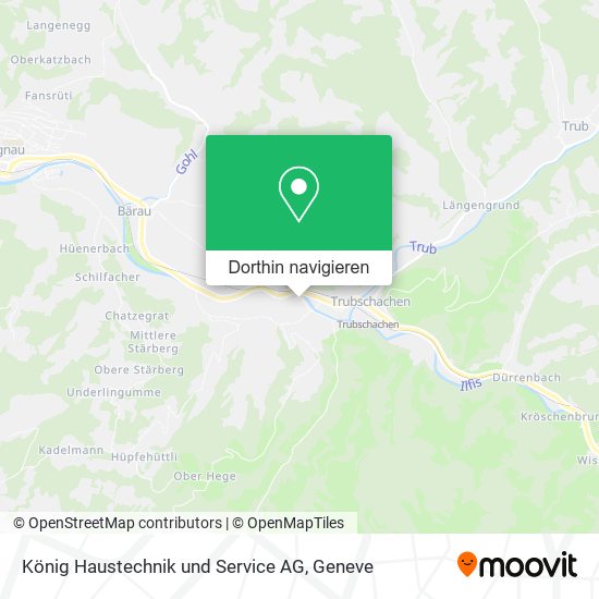 König Haustechnik und Service AG Karte