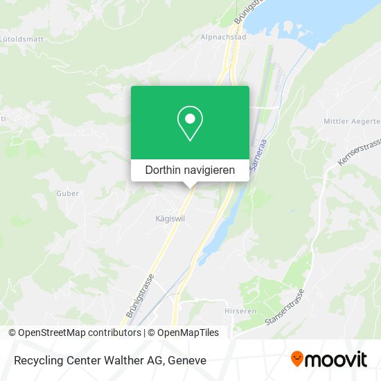 Recycling Center Walther AG Karte