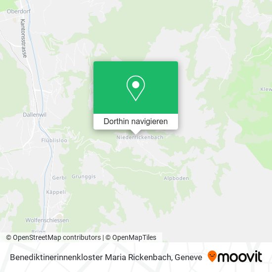 Benediktinerinnenkloster Maria Rickenbach Karte