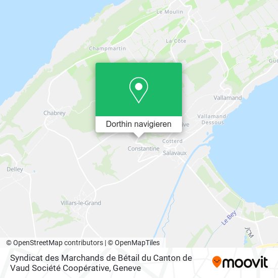 Syndicat des Marchands de Bétail du Canton de Vaud Société Coopérative Karte