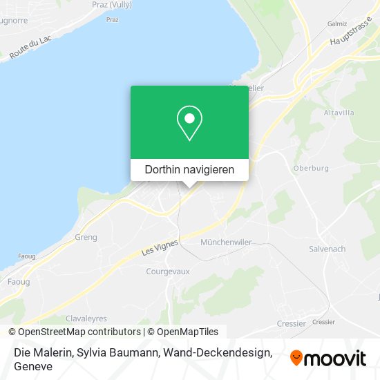 Die Malerin, Sylvia Baumann, Wand-Deckendesign Karte