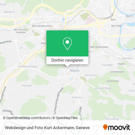 Webdesign und Foto Kurt Ackermann Karte