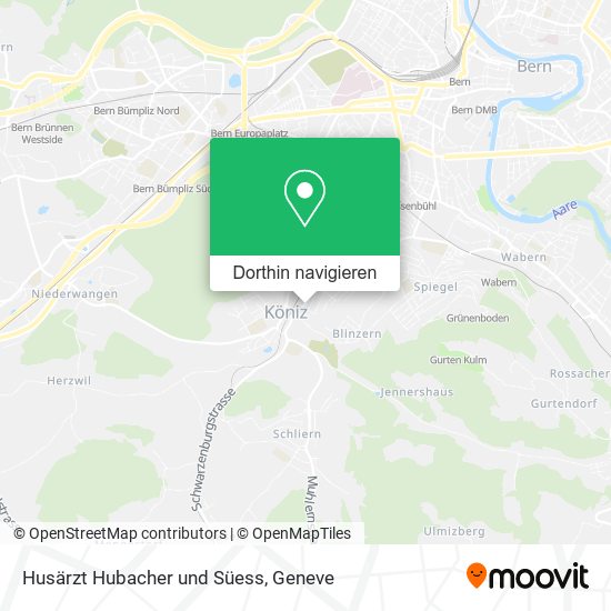 Husärzt Hubacher und Süess Karte