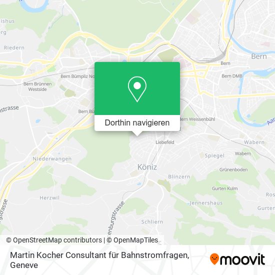 Martin Kocher Consultant für Bahnstromfragen Karte