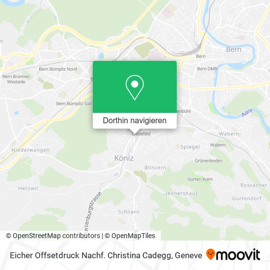 Eicher Offsetdruck Nachf. Christina Cadegg Karte