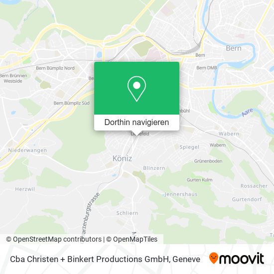 Cba Christen + Binkert Productions GmbH Karte