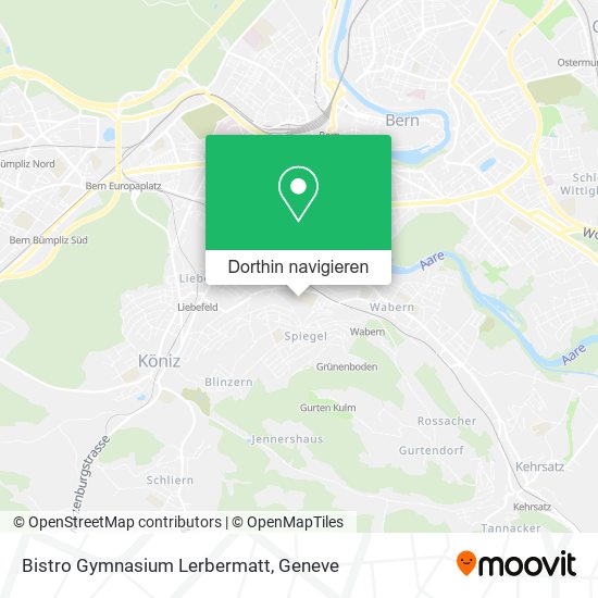Bistro Gymnasium Lerbermatt Karte