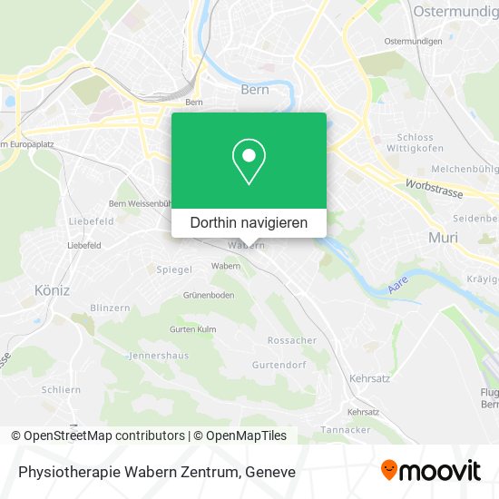 Physiotherapie Wabern Zentrum Karte