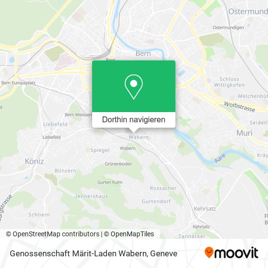 Genossenschaft Märit-Laden Wabern Karte